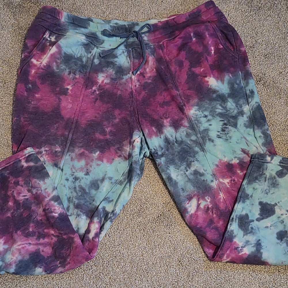 Womens Plus Livi By Lane Bryant Tie-Dye Joggers Size 18/20